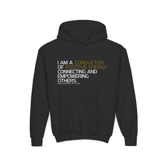 Periodic Affirmations™ Youth Hoodie (V2) Element 29 Cu Copper