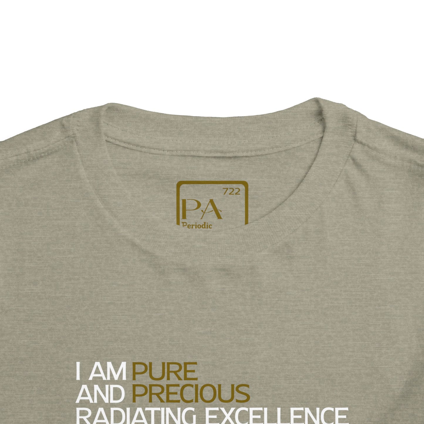 Periodic Affirmations™ Toddler T-Shirt (V2) Element 78 Pt Platinum