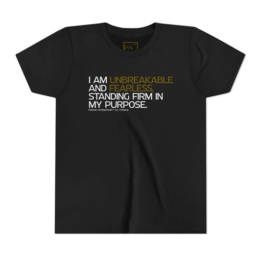 Periodic Affirmations™ Youth T-Shirt (V2) Element 22 Ti Titanium
