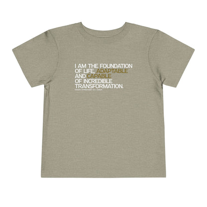 Periodic Affirmations™ Toddler T-Shirt (V2) Element 6 C Carbon