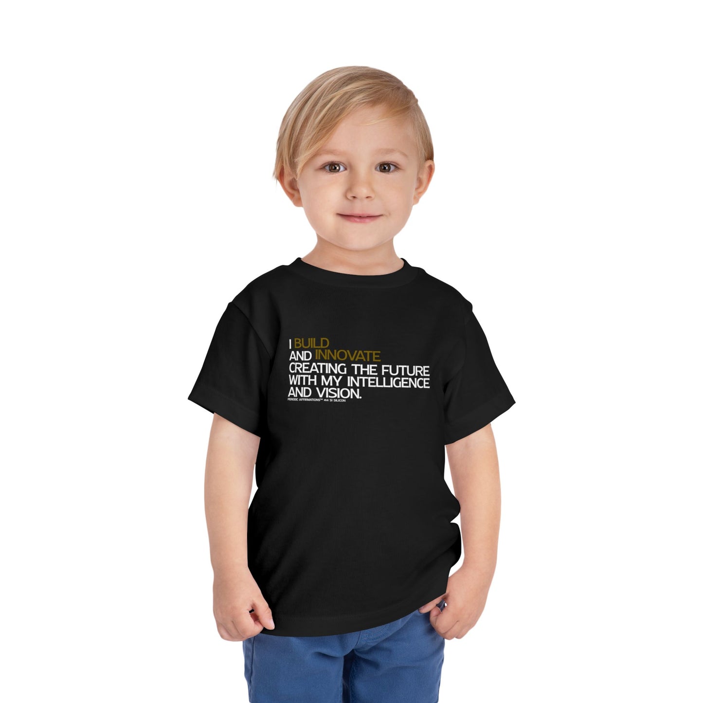 Periodic Affirmations™ Toddler T-Shirt (V2) Element 14 Si Silicon