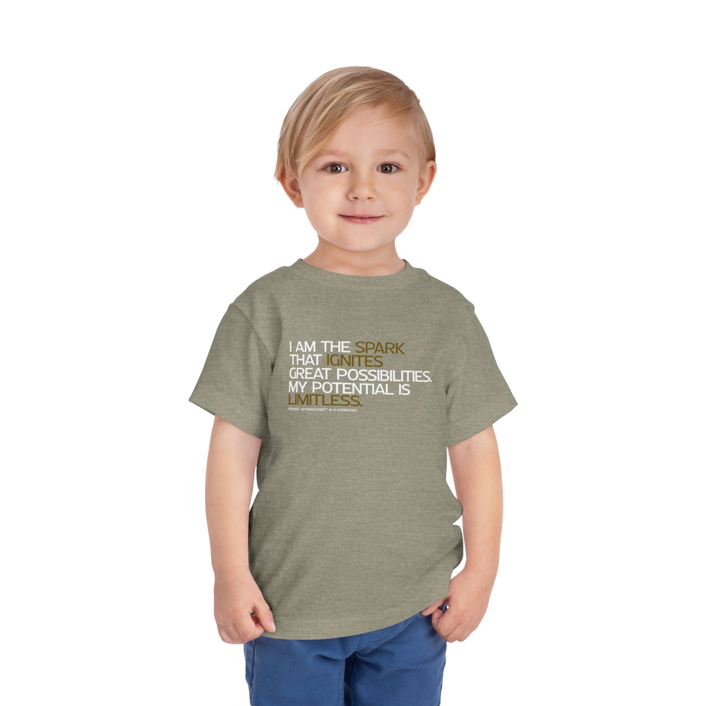 Periodic Affirmations™ Toddler T-Shirt (V2) Element 1 H Hydrogen