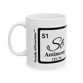 51 Sb Antimony Affirmation Mug