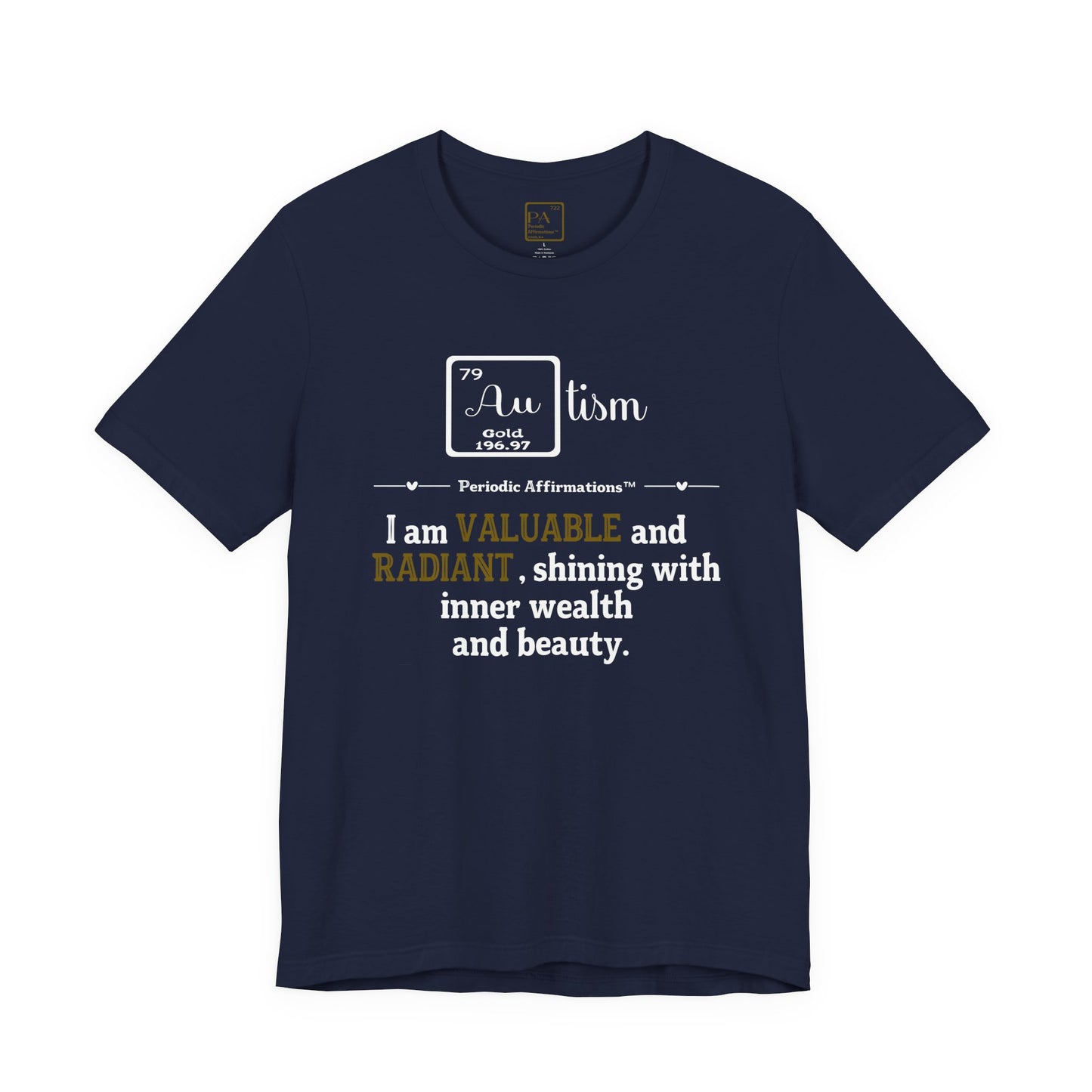 Gold (Au) Autism Awareness T-Shirt