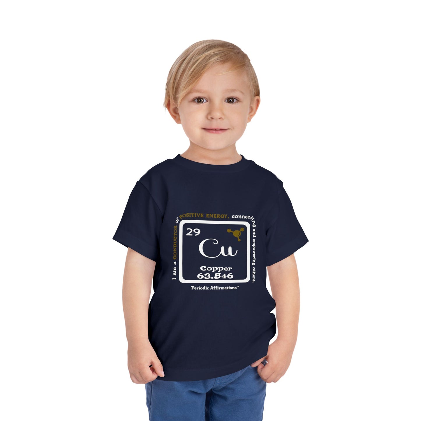 Periodic Affirmations™ Toddler T-Shirt Element 29 Cu Copper