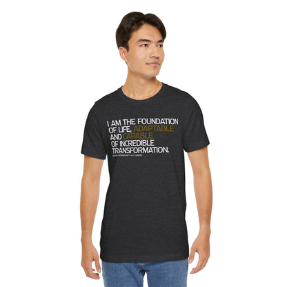 Periodic Affirmations™ T-Shirt (V2) Element 6 C Carbon