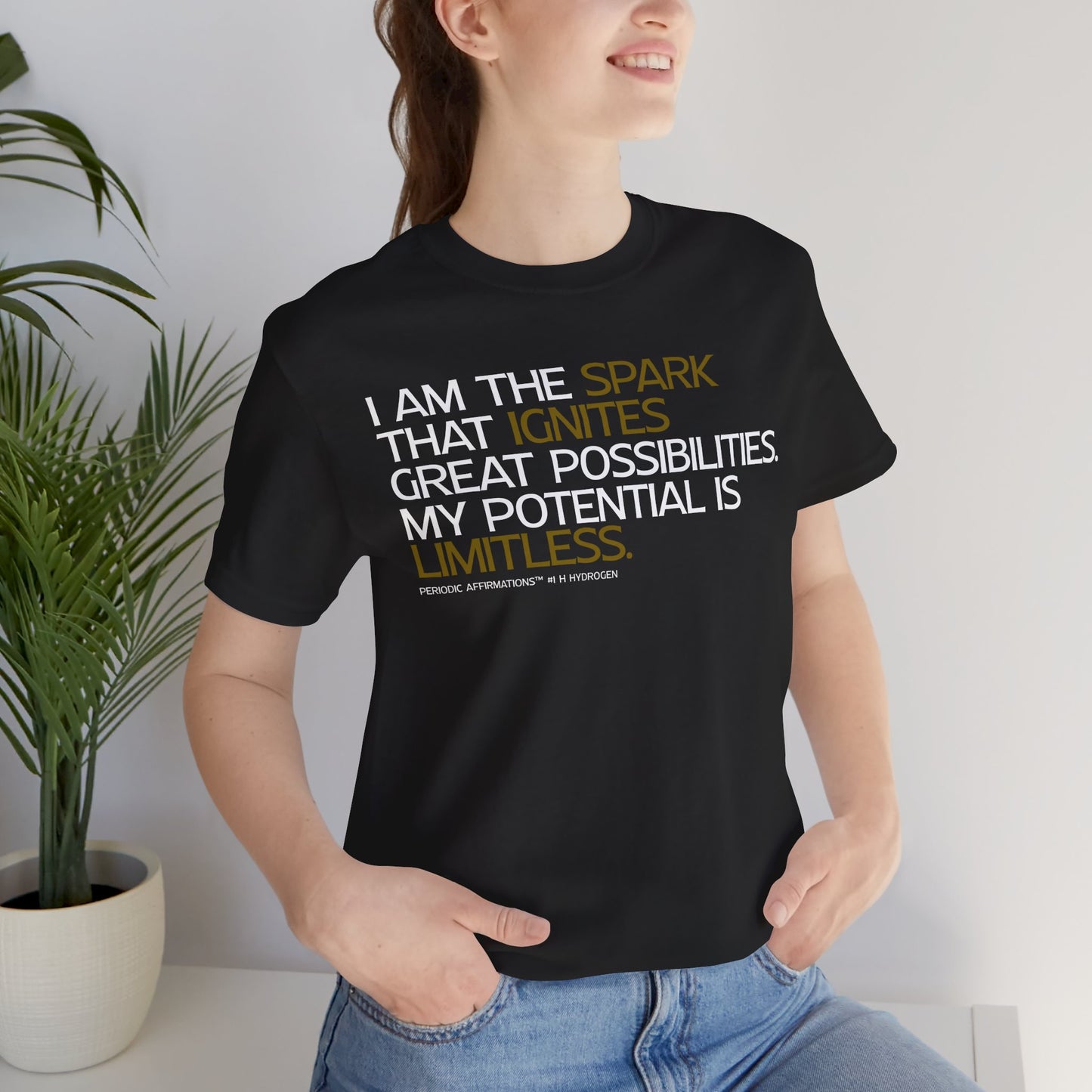Periodic Affirmations™ T-Shirt (V2) Element 1 H Hydrogen