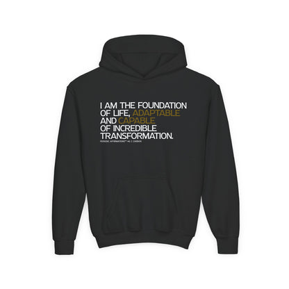 Periodic Affirmations™ Youth Hoodie (V2)  Element 6 C Carbon