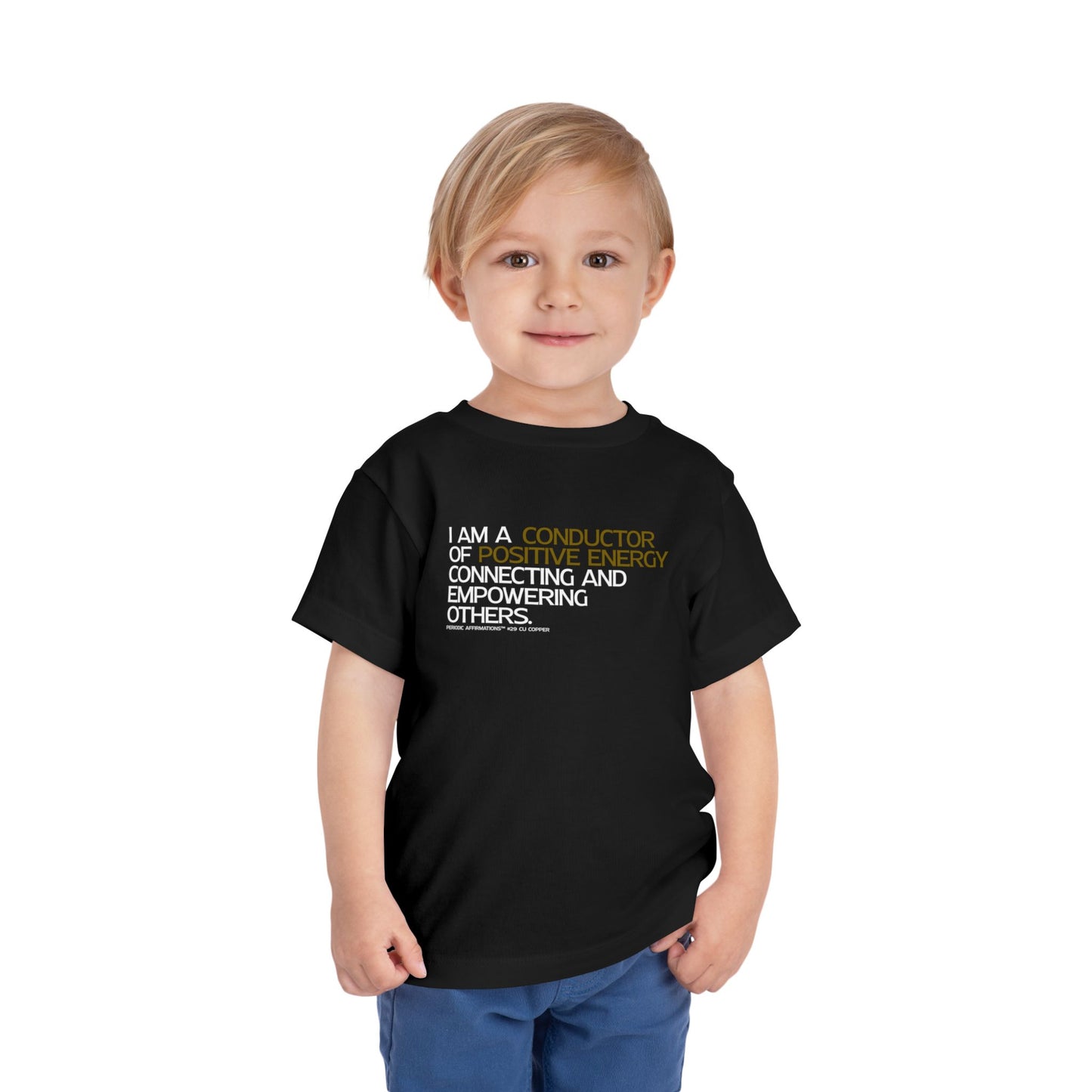 Periodic Affirmations™ Toddler T-Shirt (V2) Element 29 Cu Copper