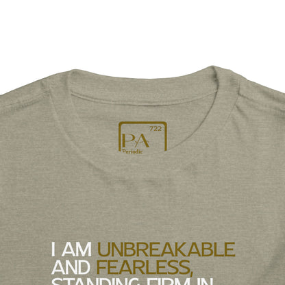 Periodic Affirmations™ Toddler T-Shirt (V2) Element 22 Ti Titanium