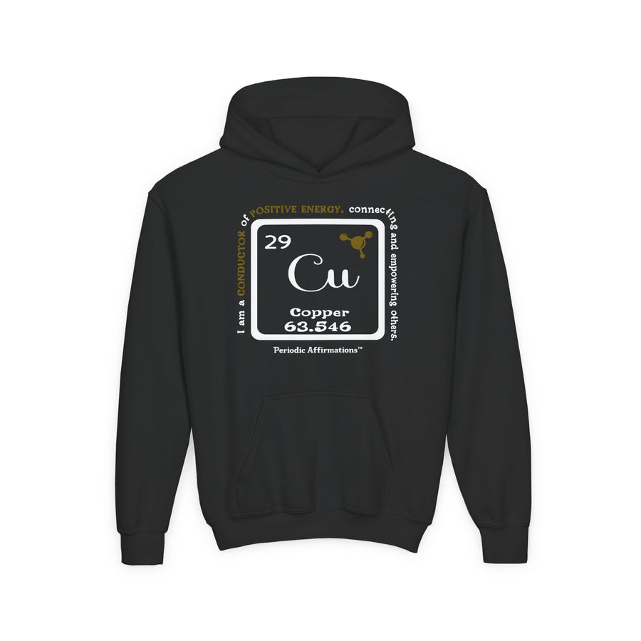 29 Cu Copper Affirmation Youth Hoodie