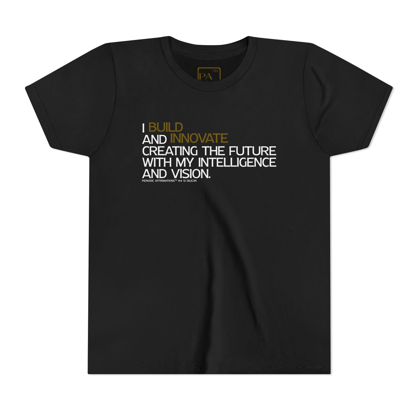Periodic Affirmations™ Youth T-Shirt (V2) Element 14 Si Silicon