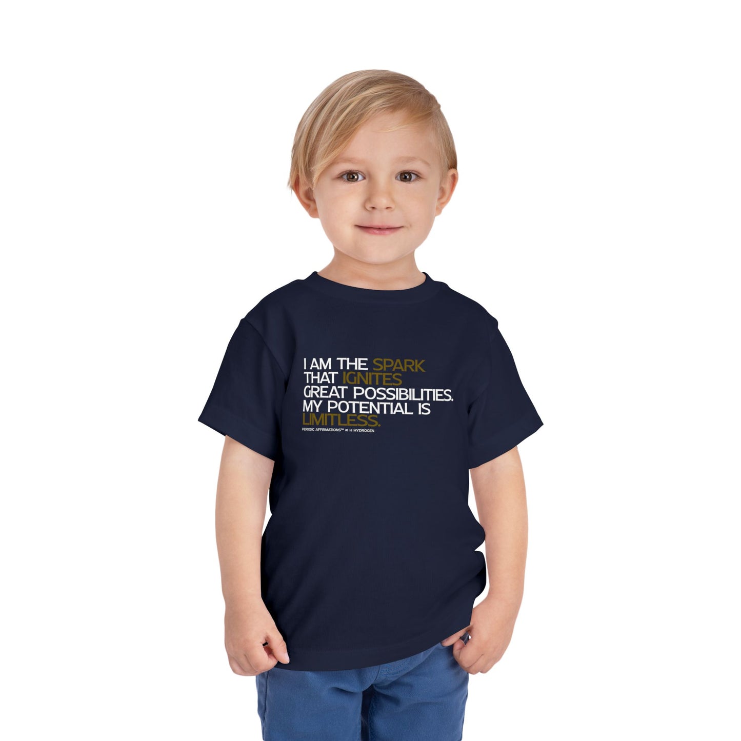 Periodic Affirmations™ Toddler T-Shirt (V2) Element 1 H Hydrogen