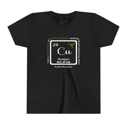 Periodic Affirmations™ Youth T-Shirt Element 29 Cu Copper