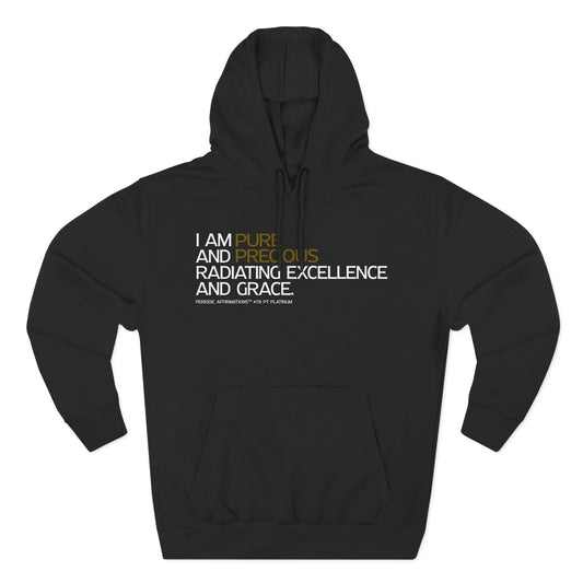 Periodic Affirmations™ Hoodie (V2) Element 78 Pt Platinum