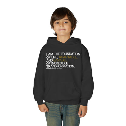 Periodic Affirmations™ Youth Hoodie (V2)  Element 6 C Carbon
