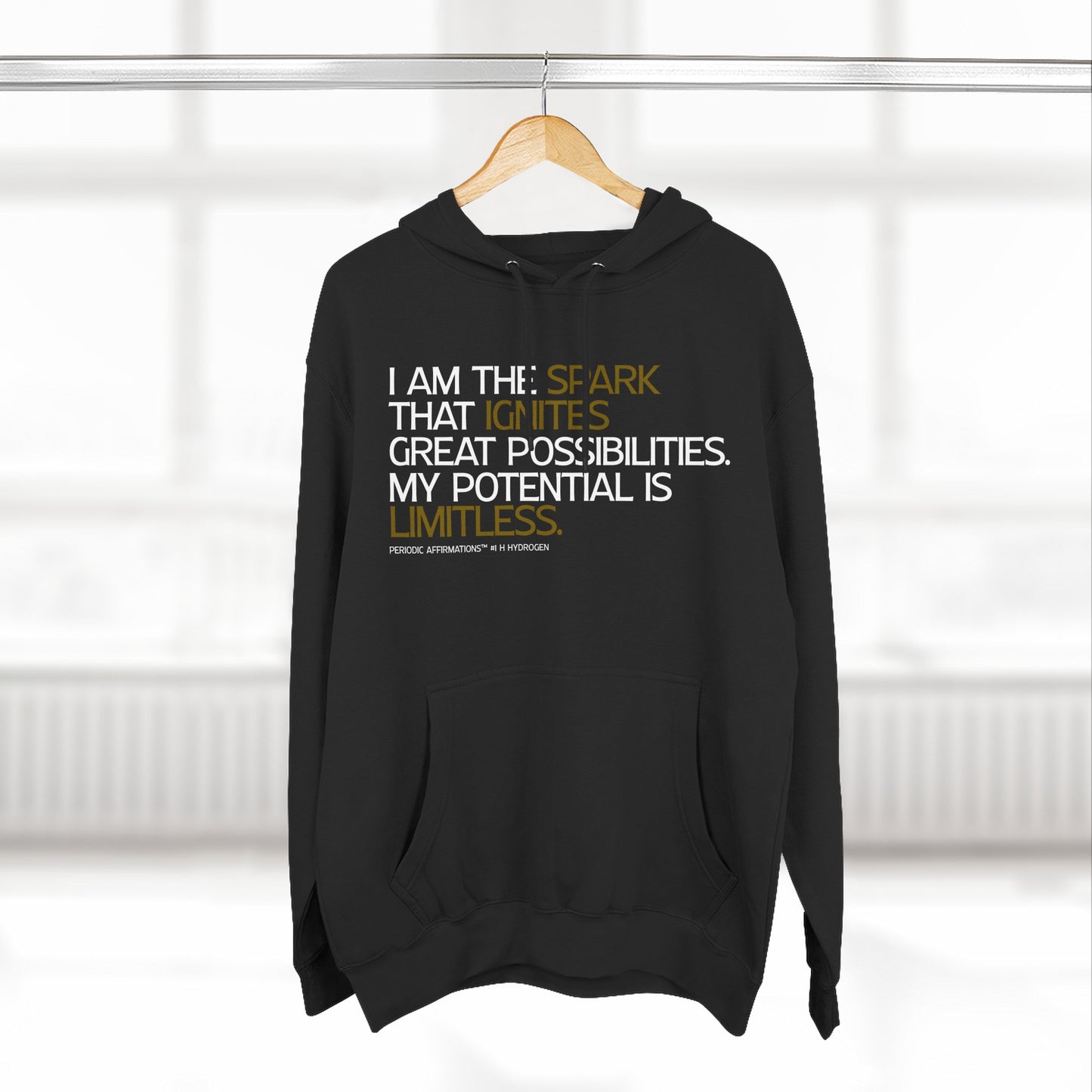 Periodic Affirmations™ Hoodie (V2) Element 1 H Hydrogen