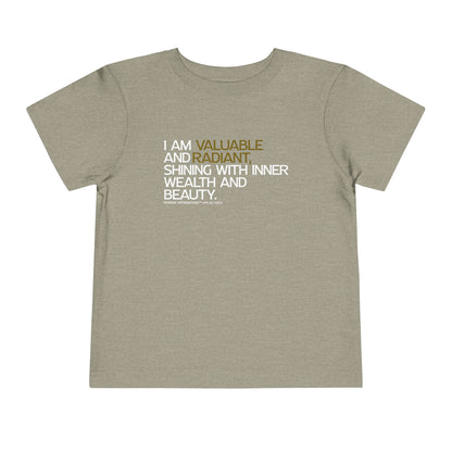 Periodic Affirmations™ Toddler T-Shirt (V2) Element 79 Au Gold