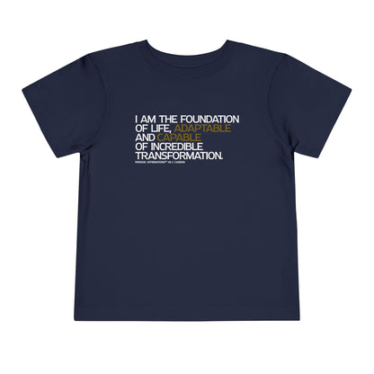 Periodic Affirmations™ Toddler T-Shirt (V2) Element 6 C Carbon