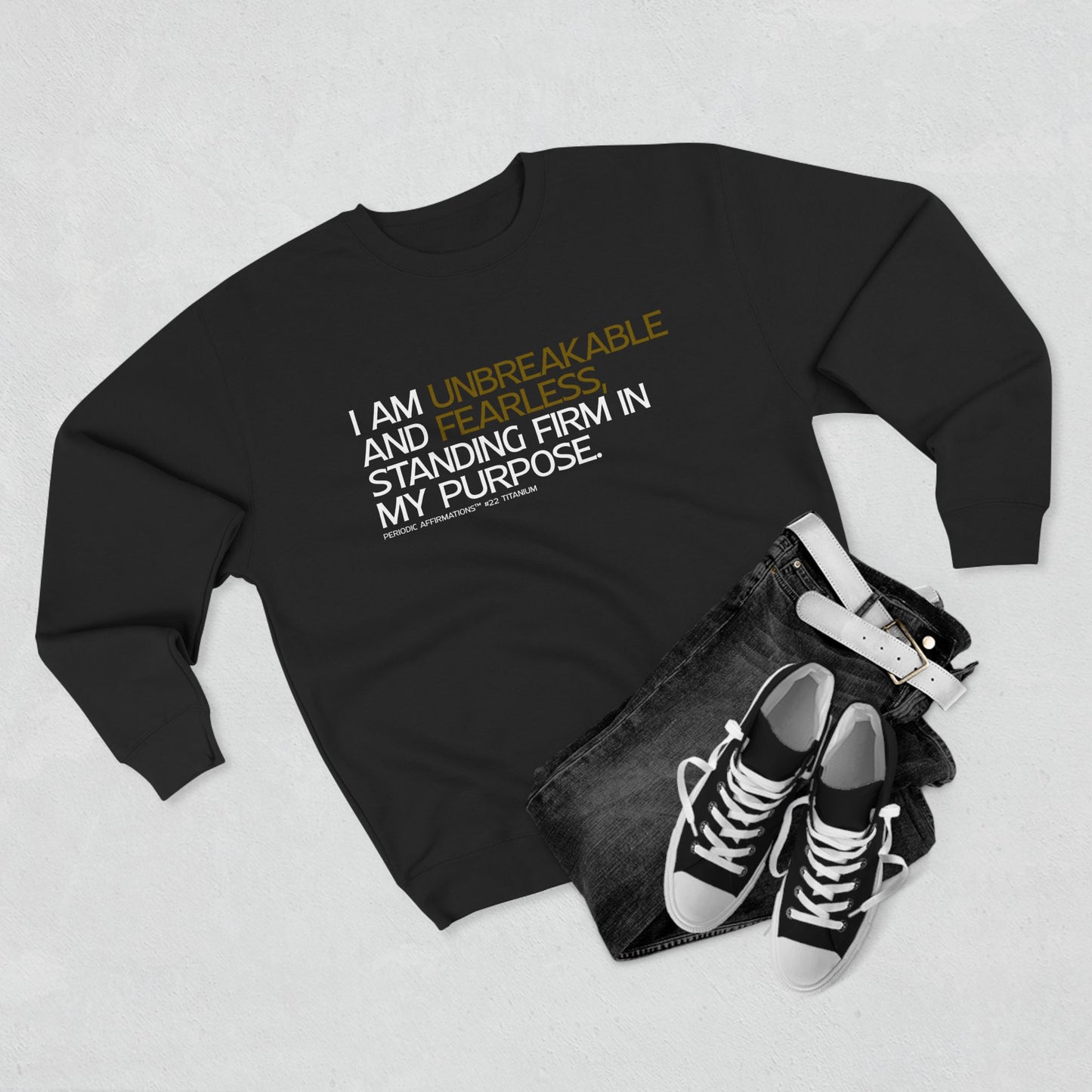 Periodic Affirmations™ Sweatshirt (v2) Element 22 Ti Titanium