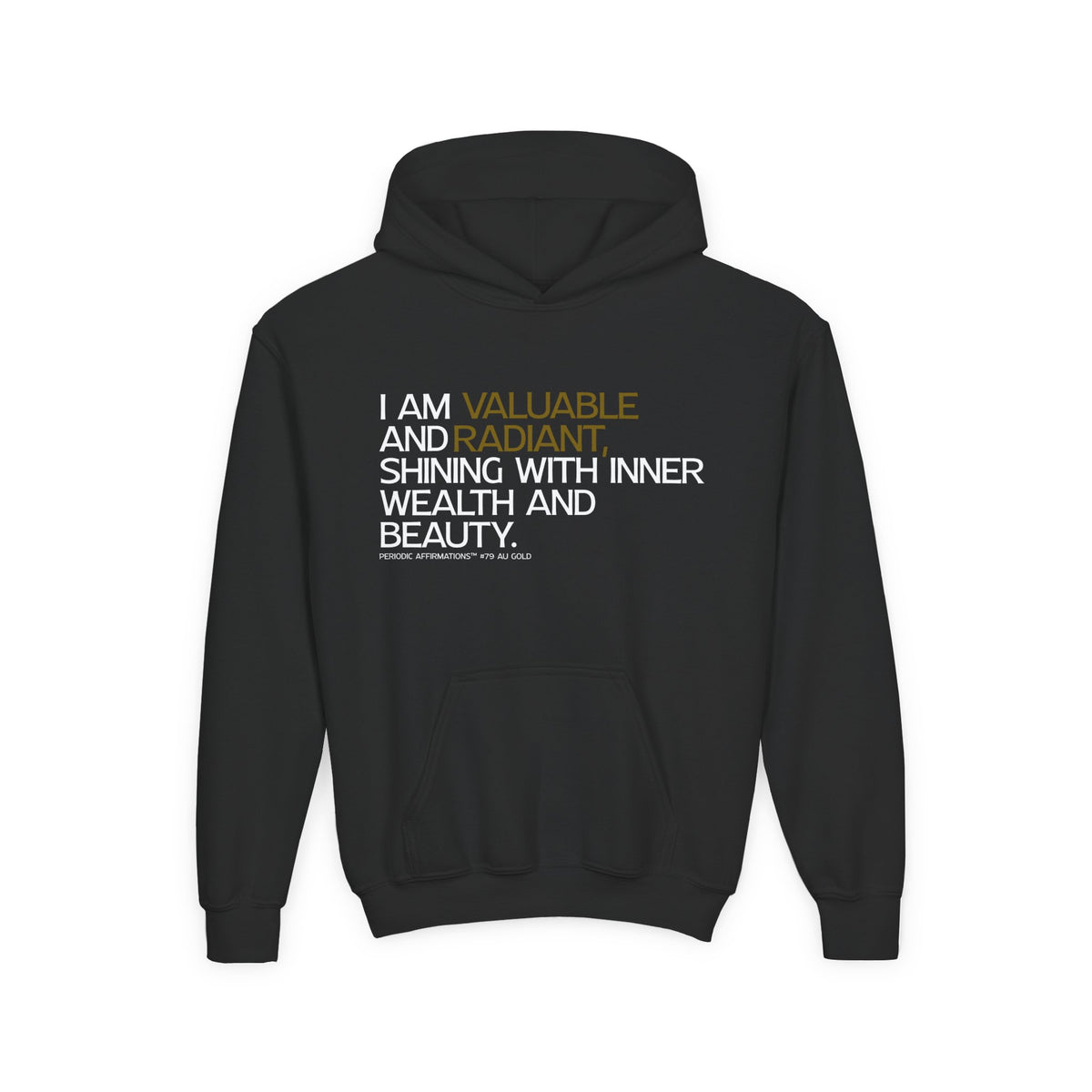 79 Au Gold Affirmation Youth Hoodie (V2)