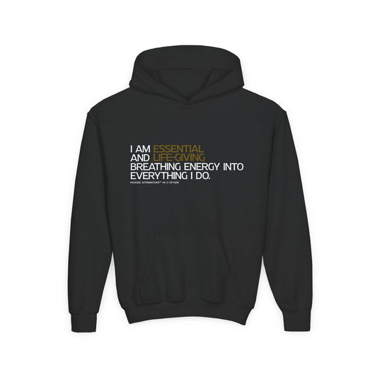 Periodic Affirmations™ Youth Hoodie (V2) Element 8 O Oxygen