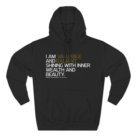 Periodic Affirmations™ Hoodie (V2) Element 79 Au Gold