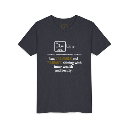 Gold (Au) Youth Autism Awareness T-Shirt