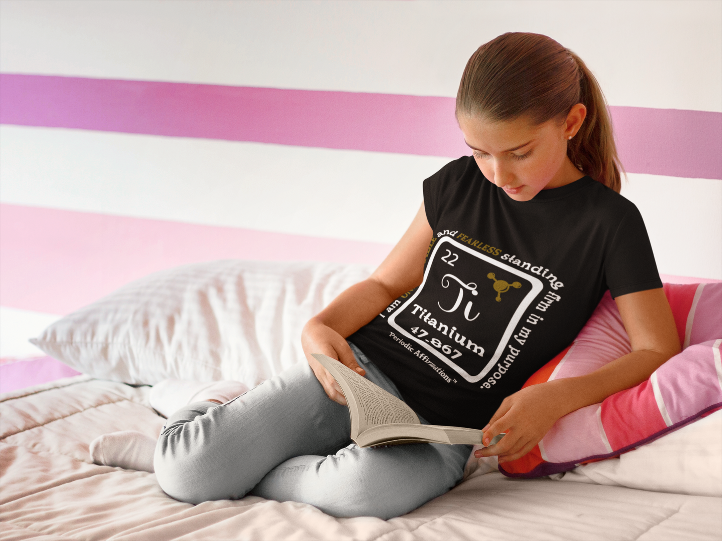 Periodic Affirmations™ Toddler T-Shirt Element 22 Ti Titanium