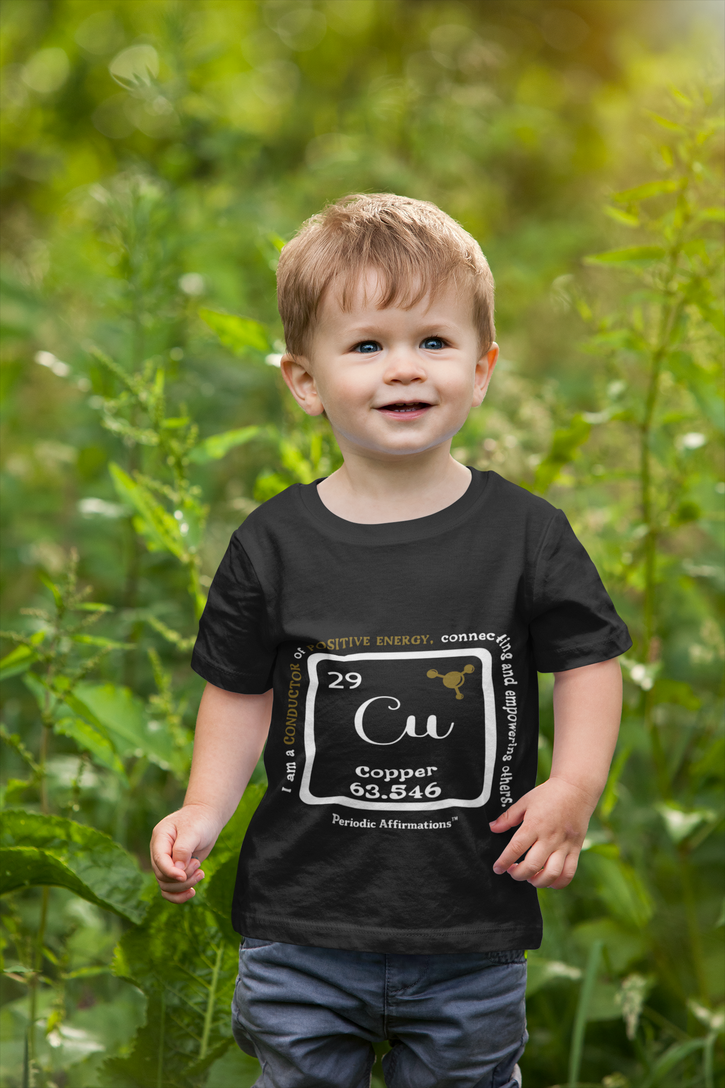 Periodic Affirmations™ Toddler T-Shirt Element 29 Cu Copper