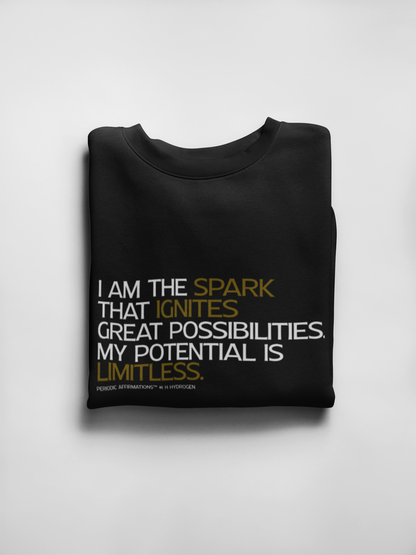Periodic Affirmations™ Sweatshirt (v2) Element 1 H Hydrogen