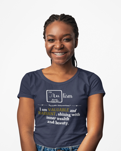 Gold (Au) Autism Awareness T-Shirt
