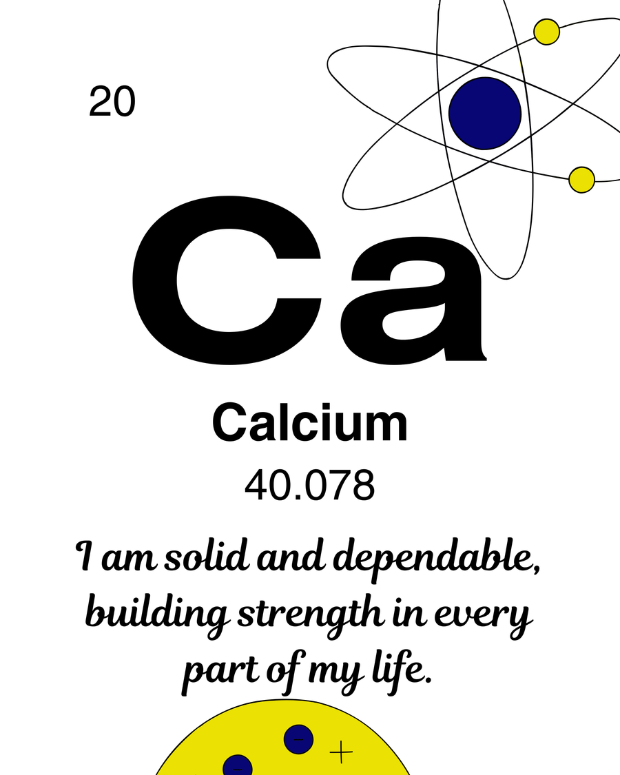 20 Ca Calcium Affirmation Wall Decor