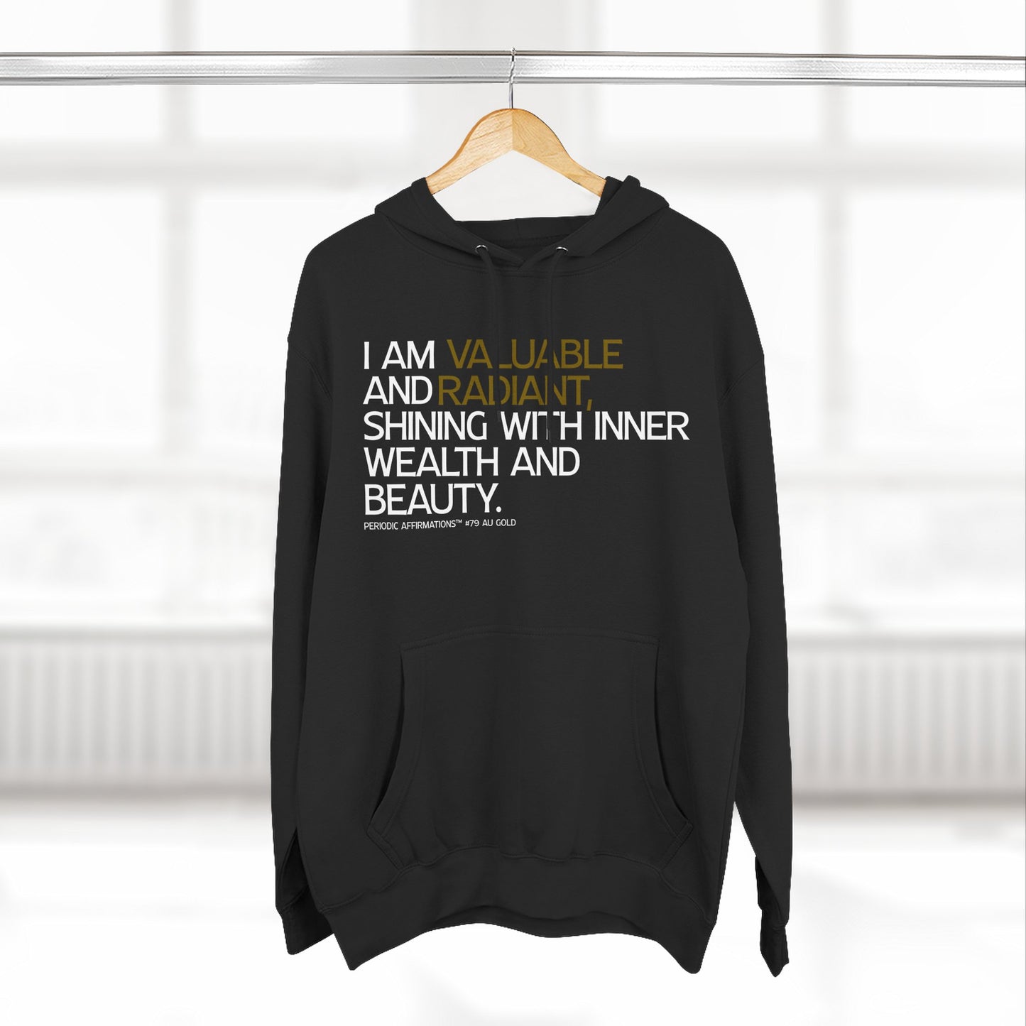 Periodic Affirmations™ Hoodie (V2) Element 79 Au Gold