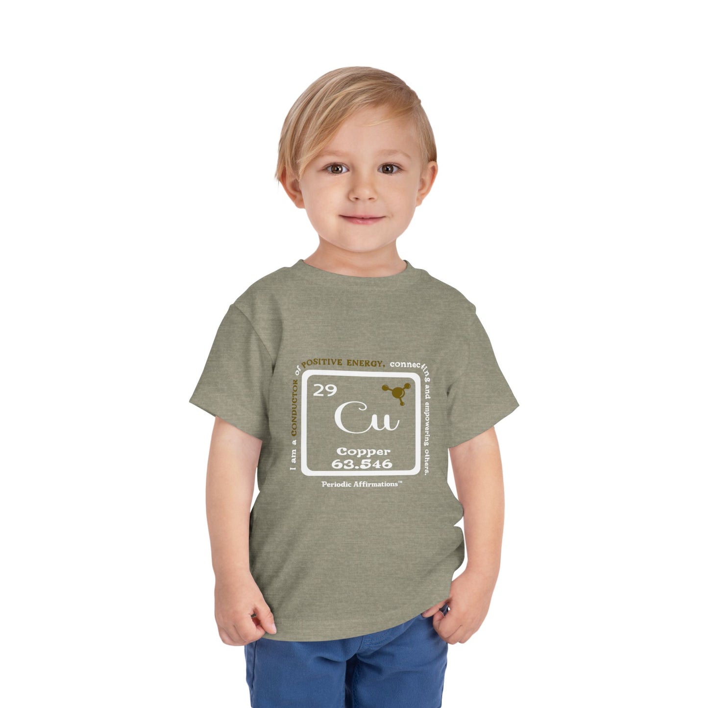 Periodic Affirmations™ Toddler T-Shirt Element 29 Cu Copper