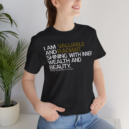 Periodic Affirmations™ T-Shirt (V2) Element 79 Au Gold