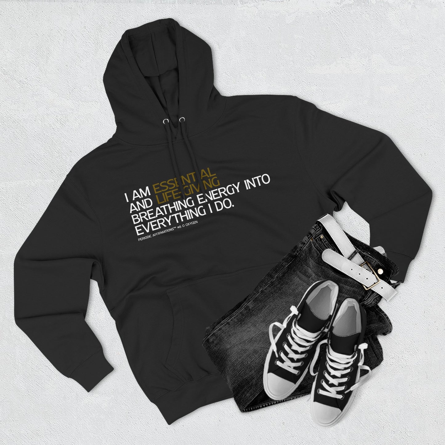Periodic Affirmations™ Hoodie (V2) Element 8 O Oxygen