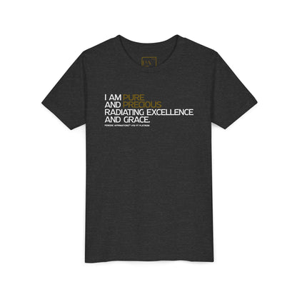 Periodic Affirmations™ Youth T-Shirt (V2) Element 78 Pt Platinum