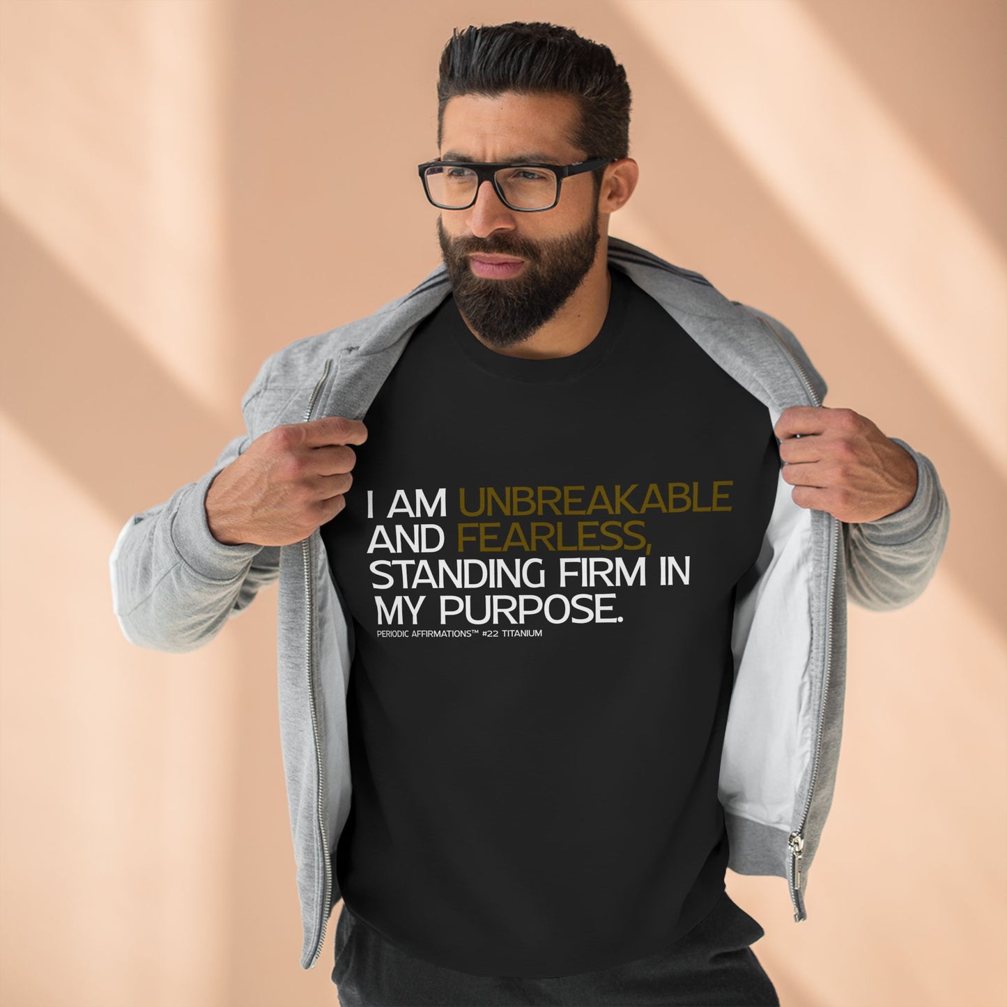 Periodic Affirmations™ Sweatshirt (v2) Element 22 Ti Titanium