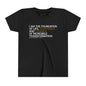 Periodic Affirmations™ Youth T-Shirt (V2) Element 6 C Carbon