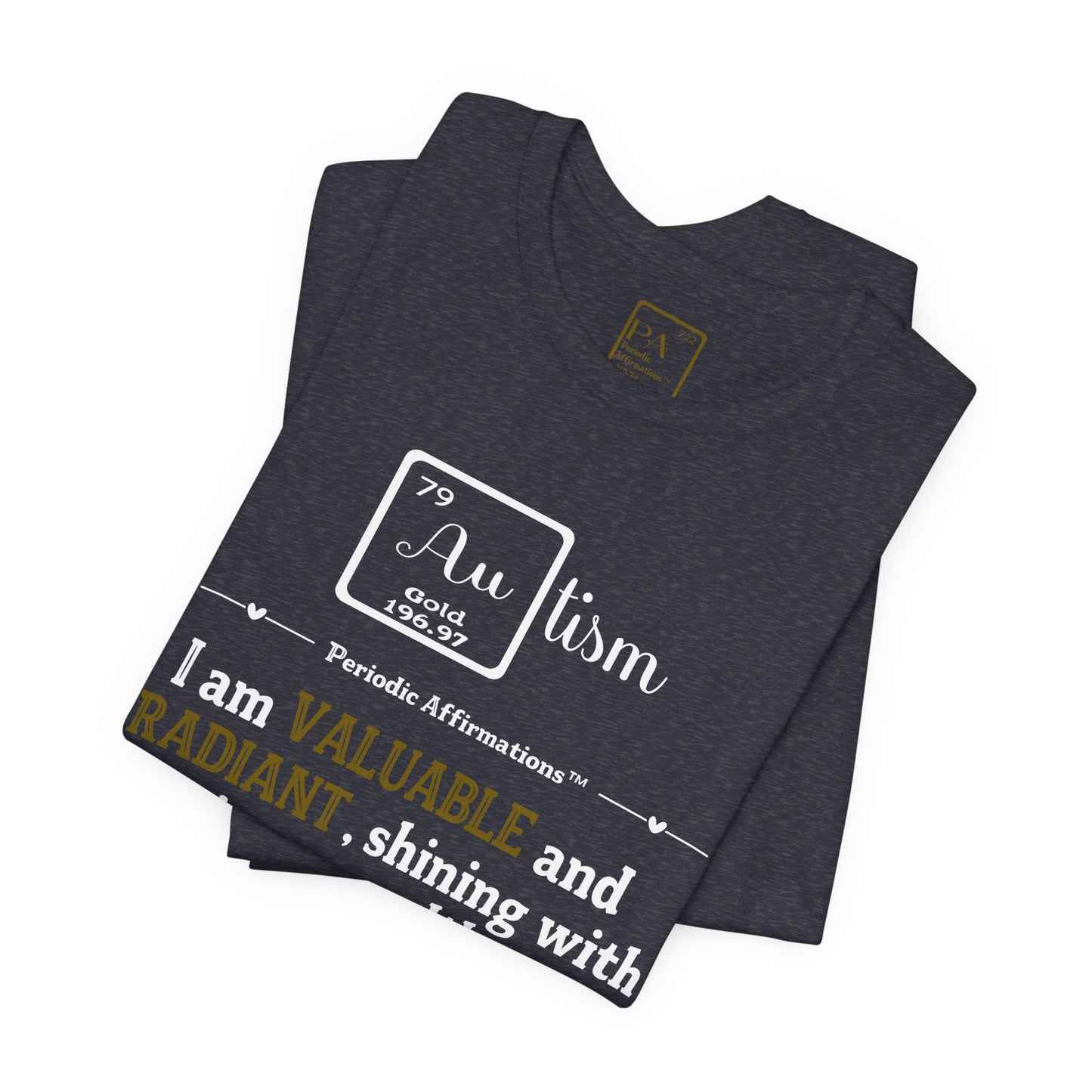 Gold (Au) Autism Awareness T-Shirt