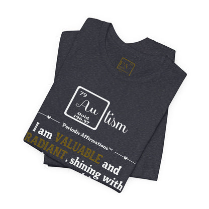 Gold (Au) Autism Awareness T-Shirt