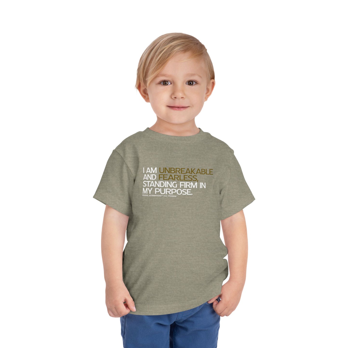 Periodic Affirmations™ Toddler T-Shirt (V2) Element 22 Ti Titanium