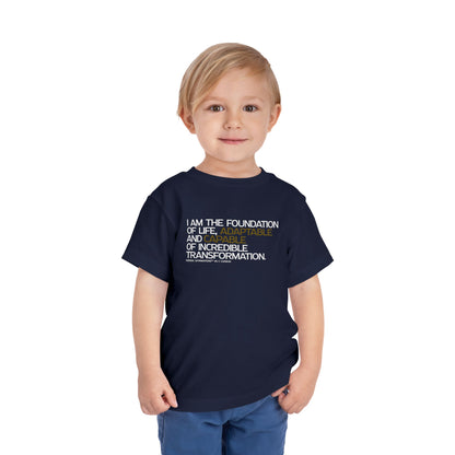 Periodic Affirmations™ Toddler T-Shirt (V2) Element 6 C Carbon