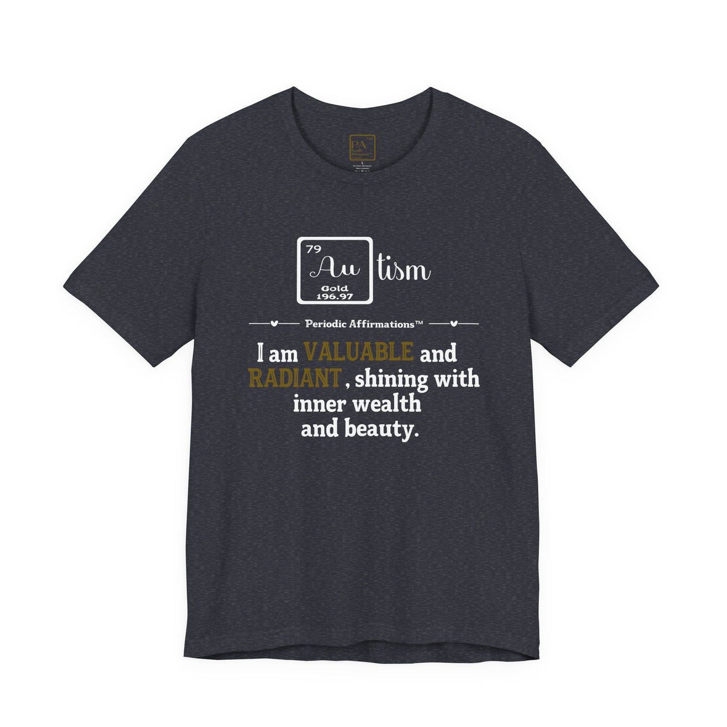 Gold (Au) Autism Awareness T-Shirt