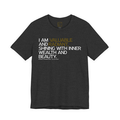 Periodic Affirmations™ T-Shirt (V2) Element 79 Au Gold