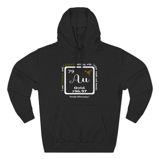 Periodic Affirmations™ Hoodie Element 79 Au Gold