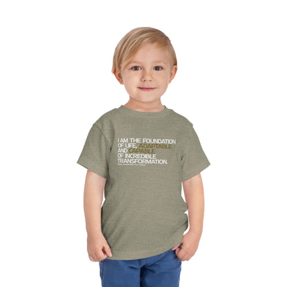 Periodic Affirmations™ Toddler T-Shirt (V2) Element 6 C Carbon