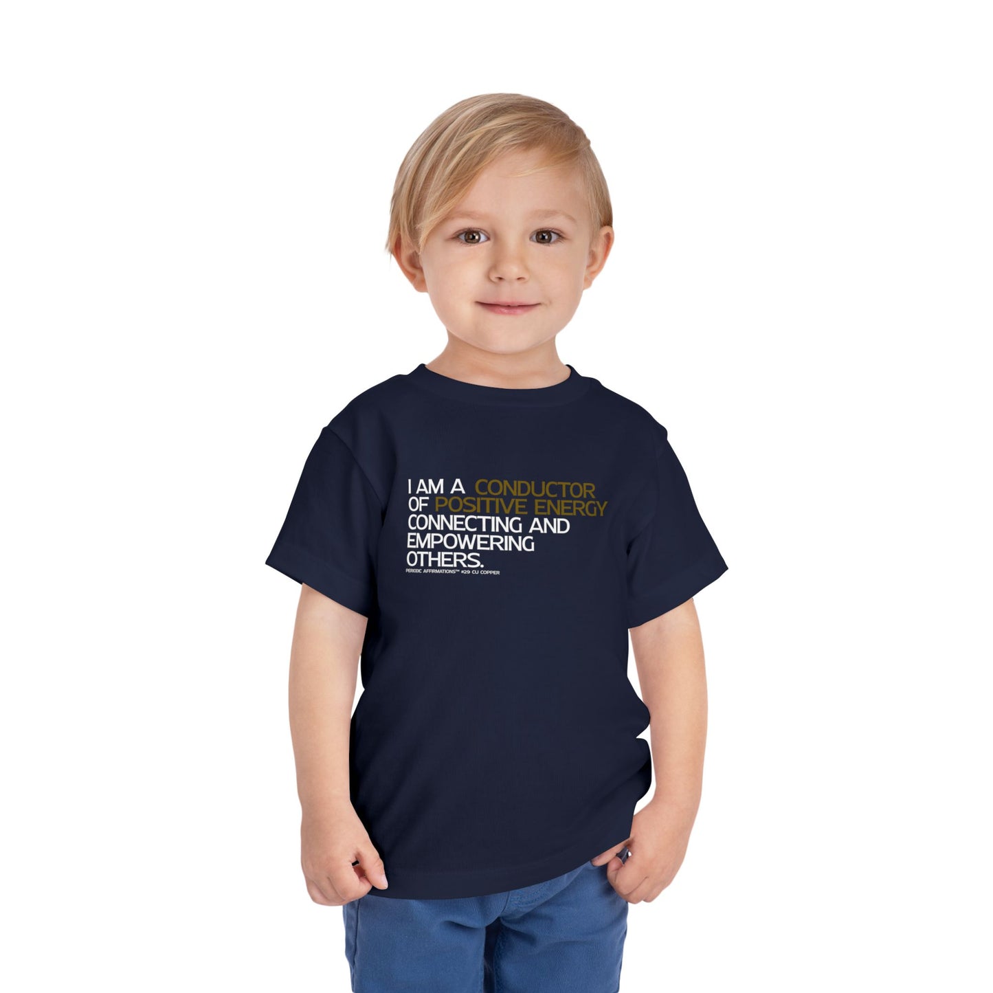 Periodic Affirmations™ Toddler T-Shirt (V2) Element 29 Cu Copper
