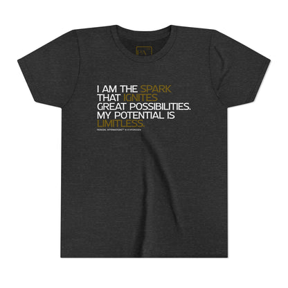 Periodic Affirmations™ Youth T-Shirt (V2) Element 1 H Hydrogen